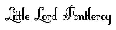 Little Lord Fontleroy font
